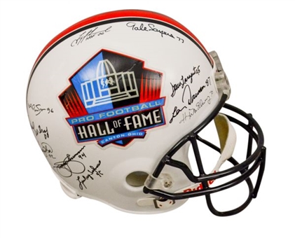 Hall of Fame Football Helmet (19 Signatures) 